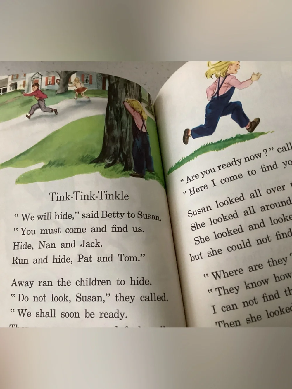 Vtg. Children’s book titled On Cherry Street, a school textbook first published